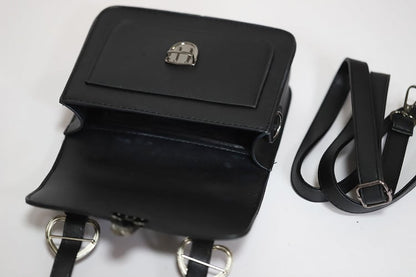 Jirai Kei Black and Pink/Pink Bowknots Fold-over Flap JK Tote Bag