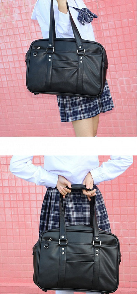 Black Large Capacity JK Uniform Shoulder Bag