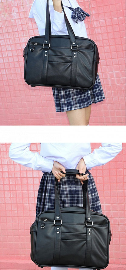 Black Large Capacity JK Uniform Shoulder Bag