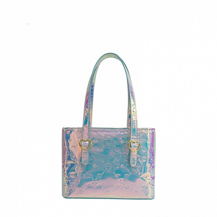 Bear Design Laser Color Changing Tote Bag with Crossbody Strap