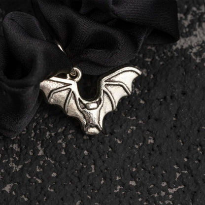 Clearance-Bat and Crescent Design Scrunchie