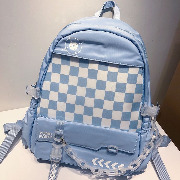 Light Blue Large Capacity Ita Backpack