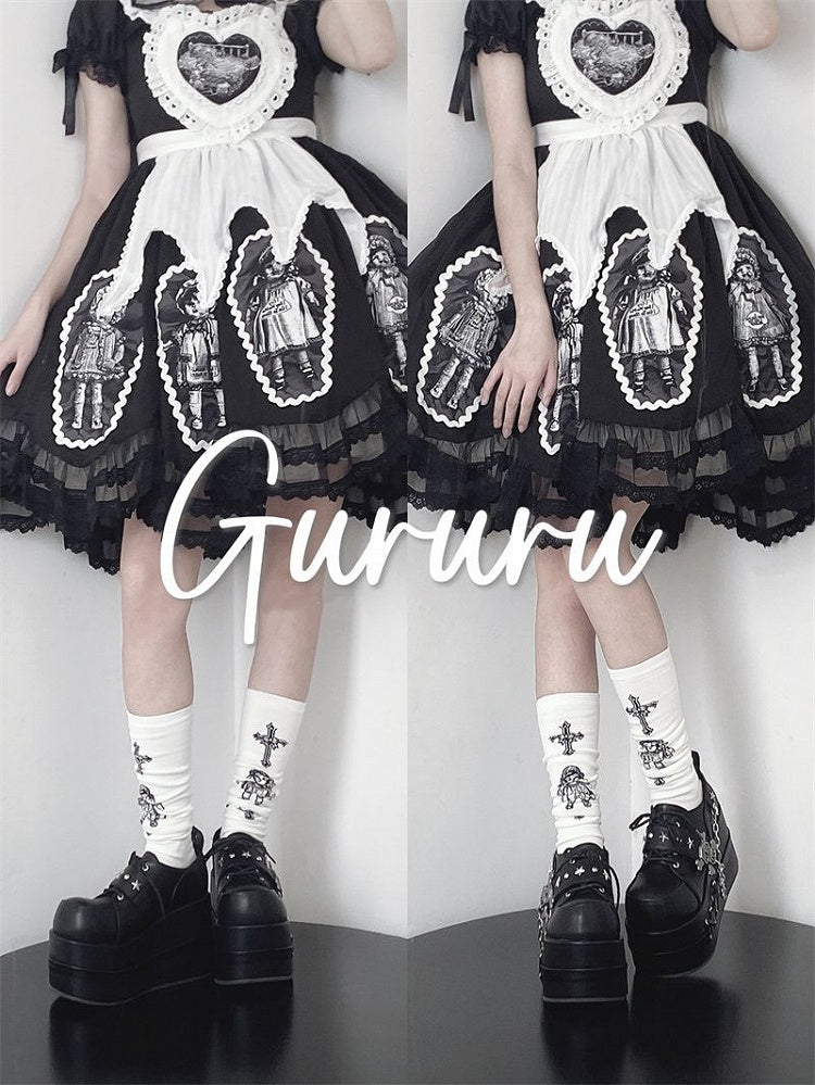 Black Star Hunter Pirates Skull Design Gothic Platforms