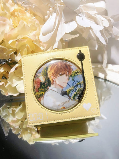 Creamy Yellow Record Shaped Purse Mini Ita Bag