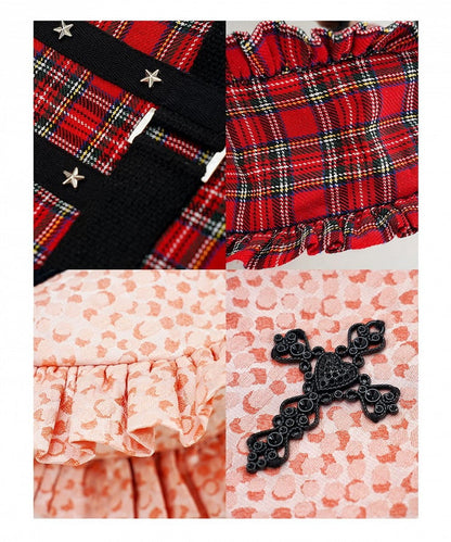 Pink/Red Sweetheart-shaped Ruffle Trim Shoulder Bag