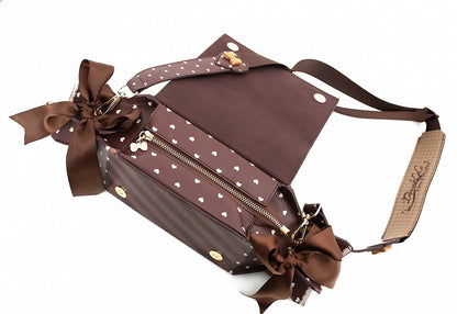 Brown Candy Box Shape Crossbody