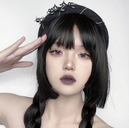 Punk Heavy Metal Chain Design Black KC