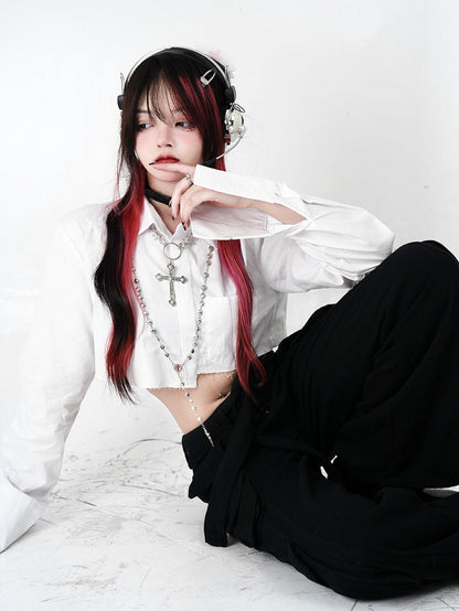 Black Low Waist Cargo Pants