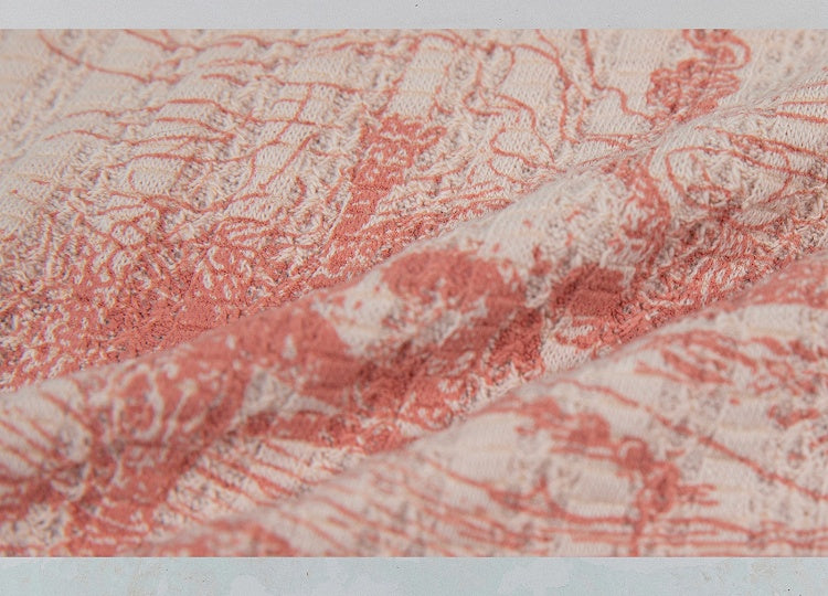 Punk Skull Print Pink Knitted Tank Top