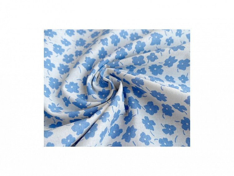 Blue Halter Neck Vintage Dress with Floral Print