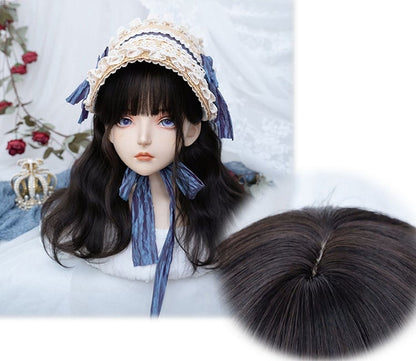 Clearance-Brown Long Wavy Synthetic Wig