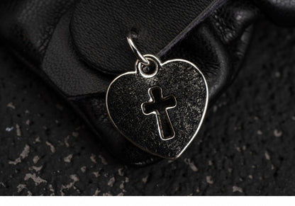 Handmade Faux Leather Sweetheart Buckle Design Hairclip