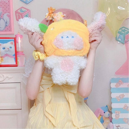 Lemon Dog Doll Plush Crossbody Bag