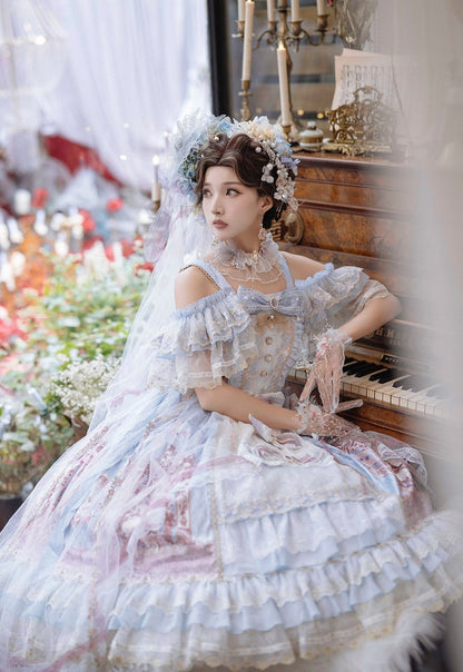 In Stock Blue Song in the Moonlight Hanayome Dress Full Set