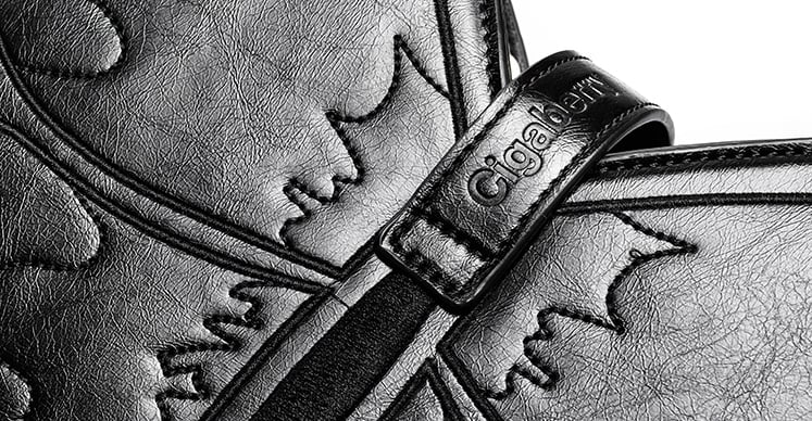 Black Butterfly PU Crossbody/Backpack Large Version