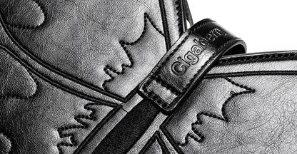 Black Butterfly Metal Chain Strap Small Version PU Crossbody