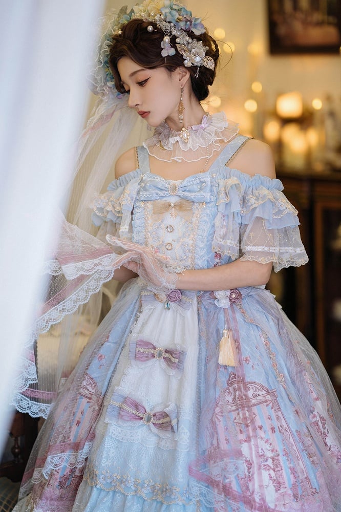 In Stock Blue Song in the Moonlight Hanayome Dress Full Set