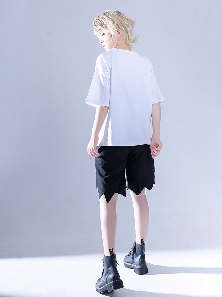 Glimpse Gossip Potion Bottle Embroidery Round Neck T-shirt