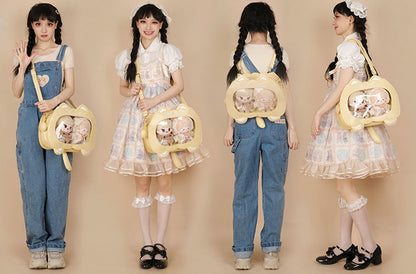 7 Color Options Cat Shape PU Leather Ita Bag