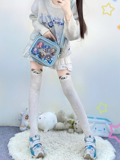 Sky Blue/Pink/Purple/White/Apricot PU Square Crossbody Ita Bag