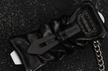 Handmade Faux Leather Sweetheart Buckle Design Hairclip