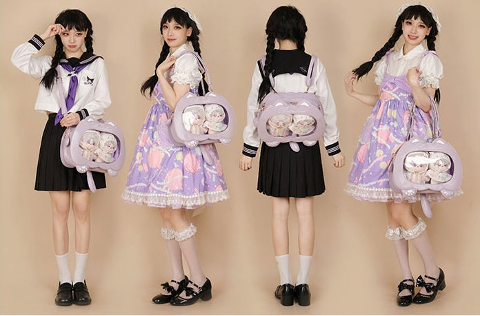 7 Color Options Cat Shape PU Leather Ita Bag