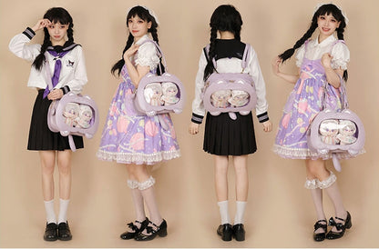 7 Color Options Cat Shape PU Leather Ita Bag