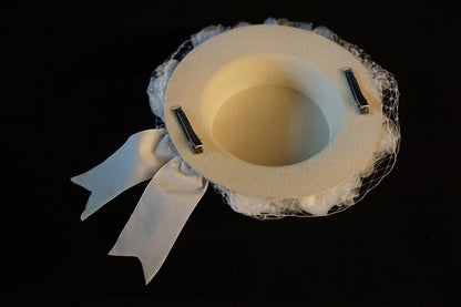 6 Color Options Handmade Floral Design Veil Mini Hat