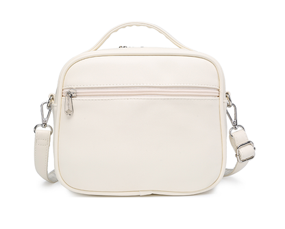 Sky Blue/Pink/Purple/White/Apricot PU Square Crossbody Ita Bag