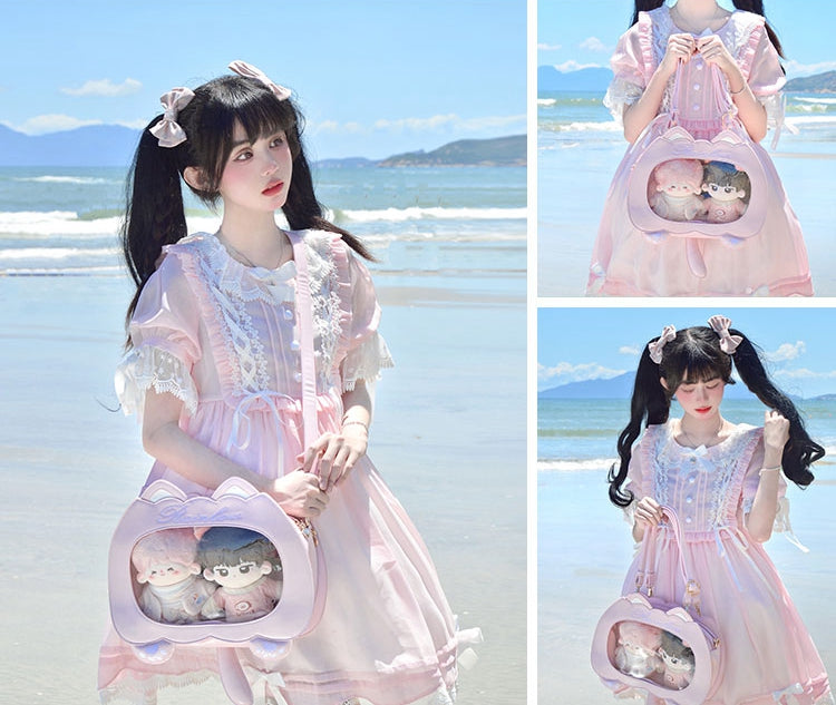 7 Color Options Cat Shape PU Leather Ita Bag