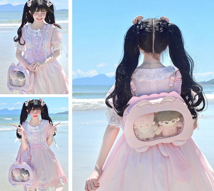 7 Color Options Cat Shape PU Leather Ita Bag