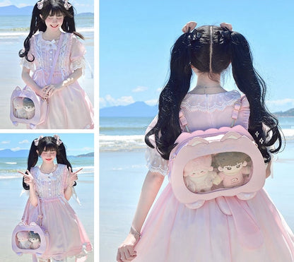 7 Color Options Cat Shape PU Leather Ita Bag