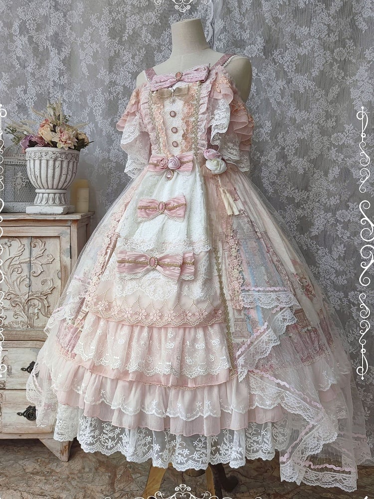 In Stock Pink Song in the Moonlight Hanayome Lolita Dress Full Set