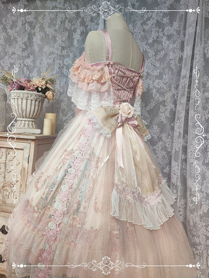In Stock Pink Song in the Moonlight Hanayome Lolita Dress Full Set