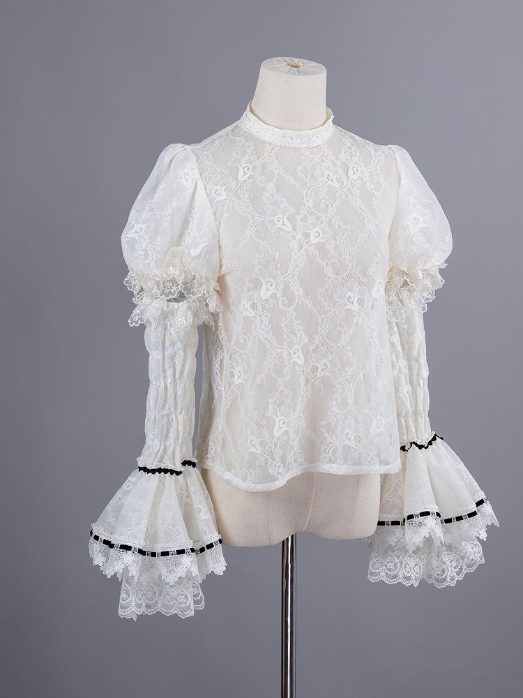 Alice in Wonderland Vibes Blue Boned Corset Top + Tiered Skirt Gorgeous Hime Lolita Full Set