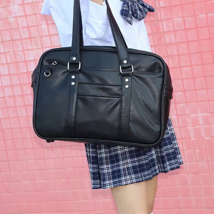 Black Large Capacity JK Uniform Shoulder Bag