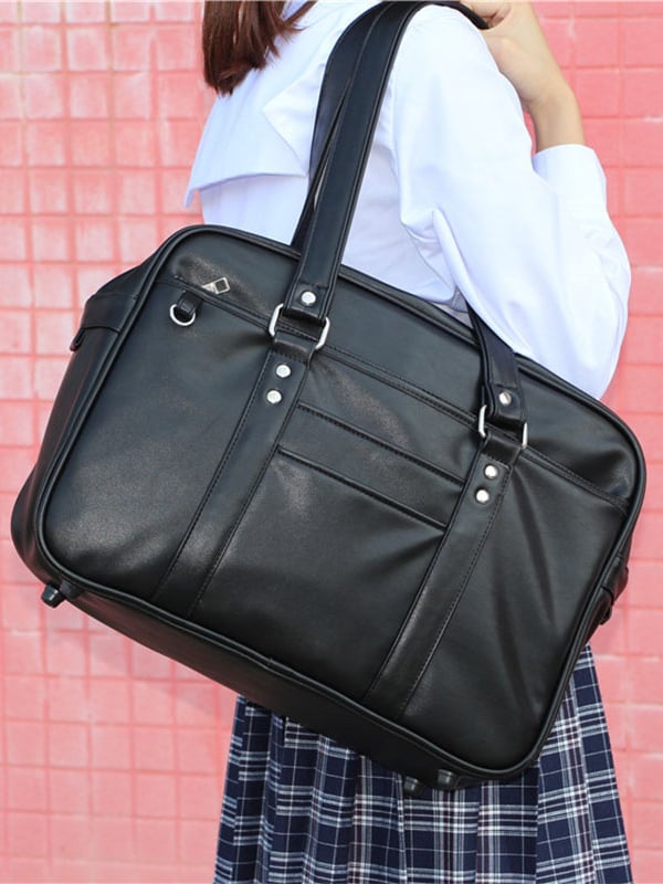 Black Large Capacity JK Uniform Shoulder Bag