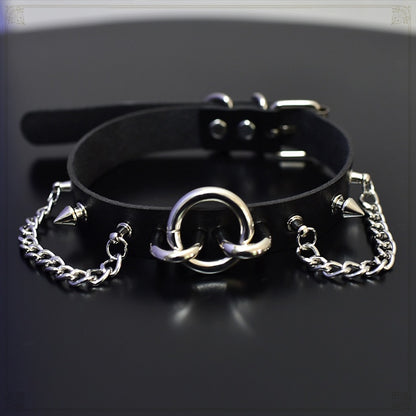 Punk Metal Chain Studs Decorated Choker