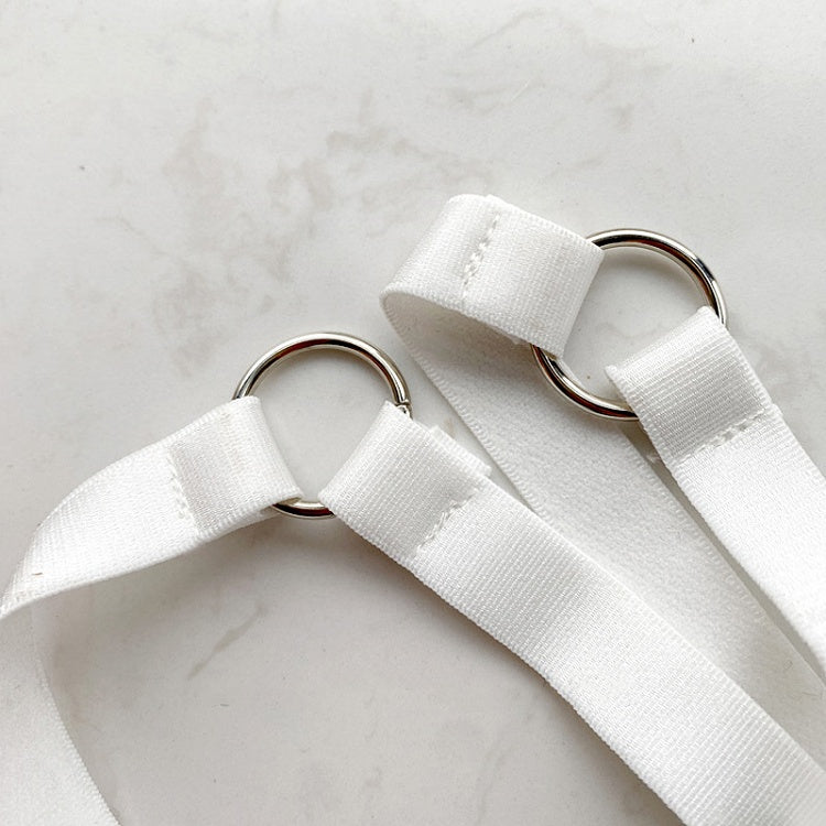 White Crossed Garter