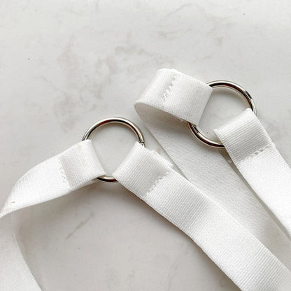 White Crossed Garter