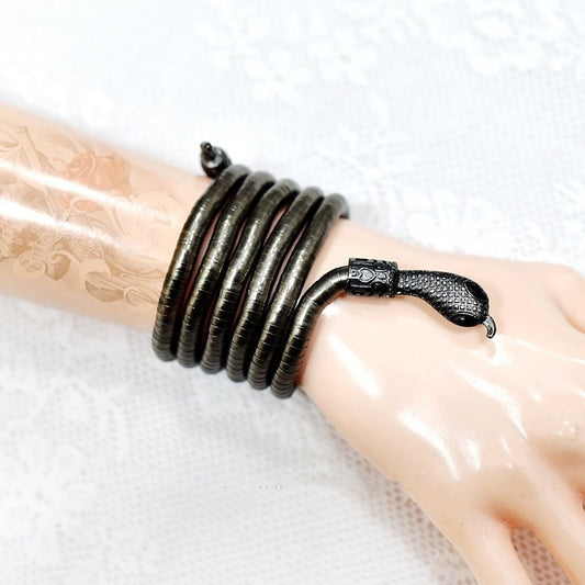 Black / Silver Snake Shaped Bracelet