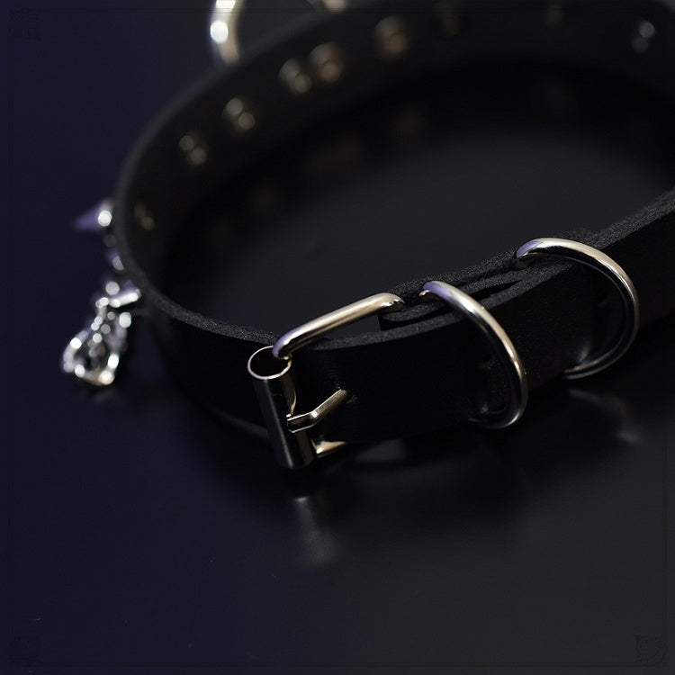 Punk Metal Chain Studs Decorated Choker
