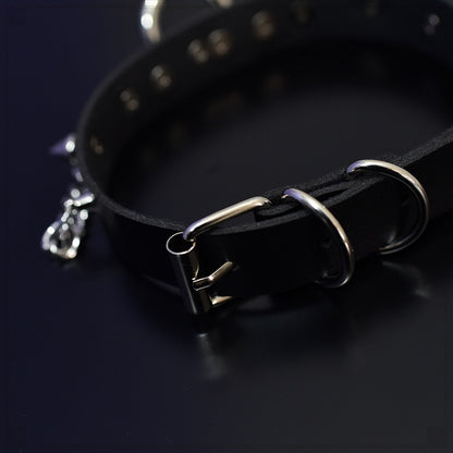 Punk Metal Chain Studs Decorated Choker