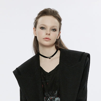 Clearance - Size M for Bust 116CM Black Sailor Collar Pea Coat