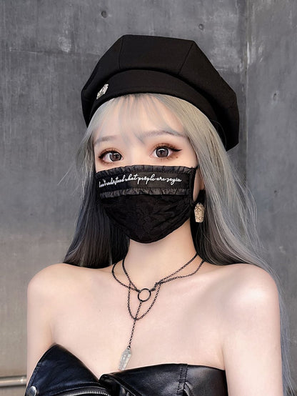 Coffin Decorated Black Beret