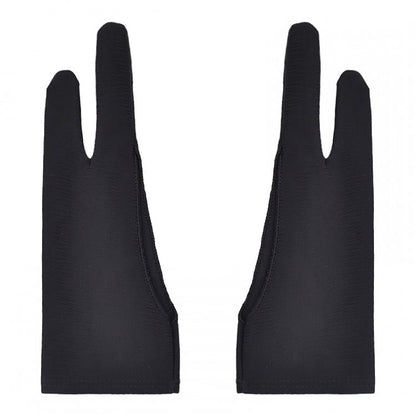 Black Cyberpunk Two-finger Half Hand Gloves