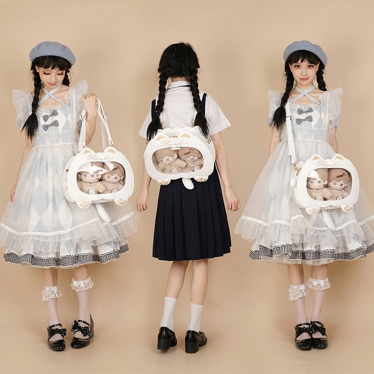 7 Color Options Cat Shape PU Leather Ita Bag