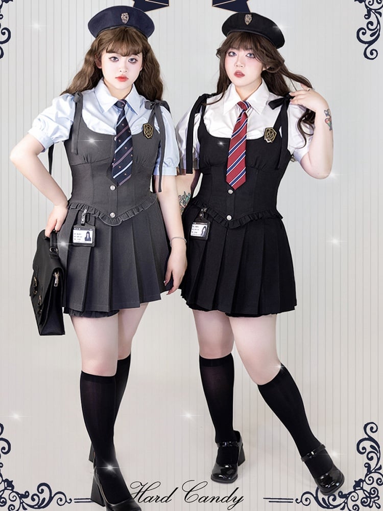 Plus Size Friendly White Short Puff Sleeves Shirt with Tie