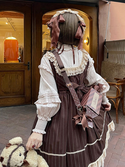 Brown Candy Box Shape Crossbody