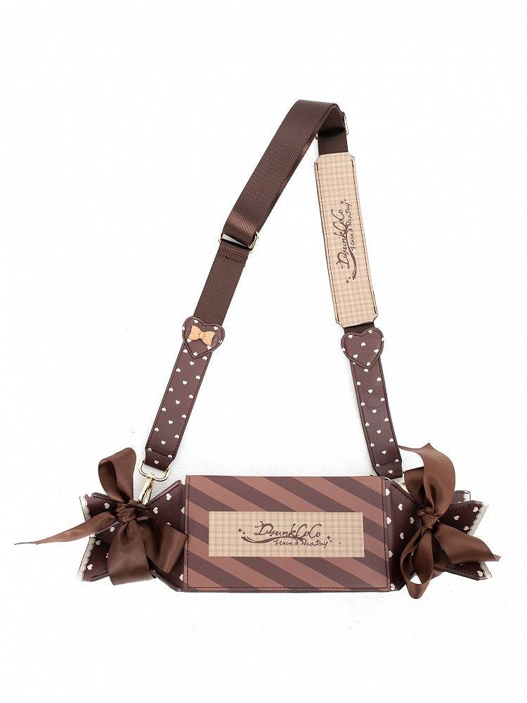 Brown Candy Box Shape Crossbody